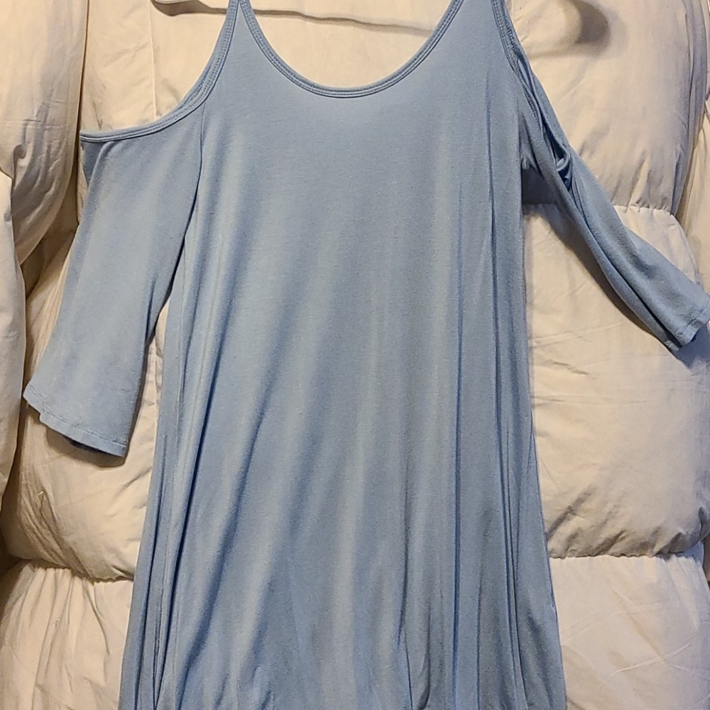 Cold shoulder mini dress size small